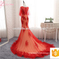 2017 Latest Design Red Wedding Dress Lace Trumpet Wedding Dress Mermaid